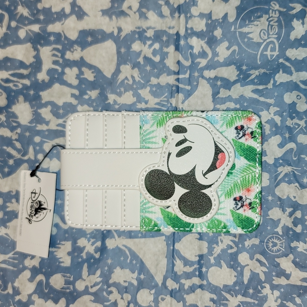DISNEY PARKS MICKEY MOUSE TROPICAL CARD WALLET/HOLDER